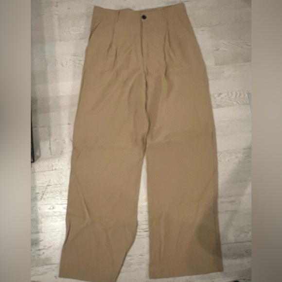 Zara Camel Coloured Trousers - Picture 4 of 5